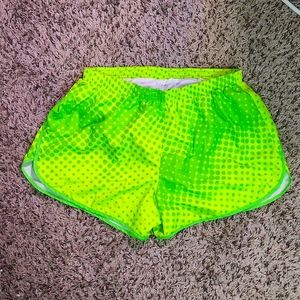 Calvin Klein Performance Quick Dry Neon Green Athletic Shorts